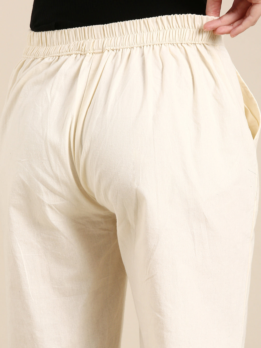 Usha Classic Cream Pants