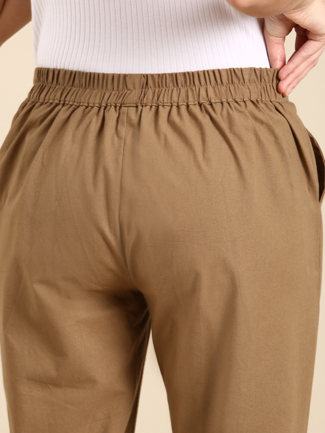 Coffee Brown Classic Pants
