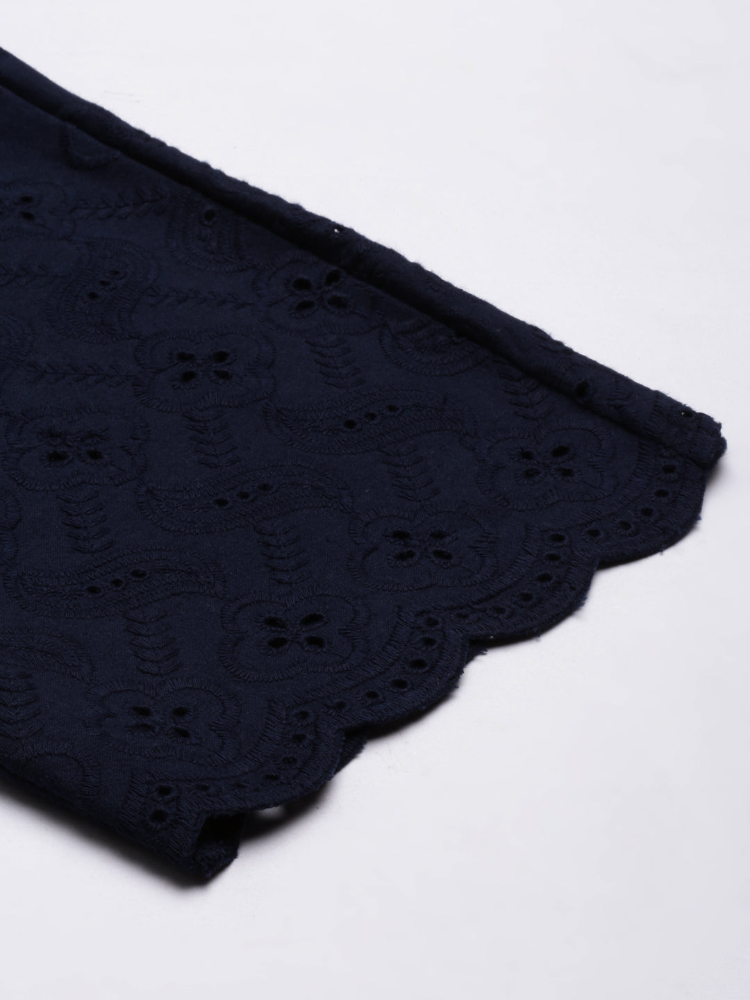 Navy Blue Chikankari Parallel