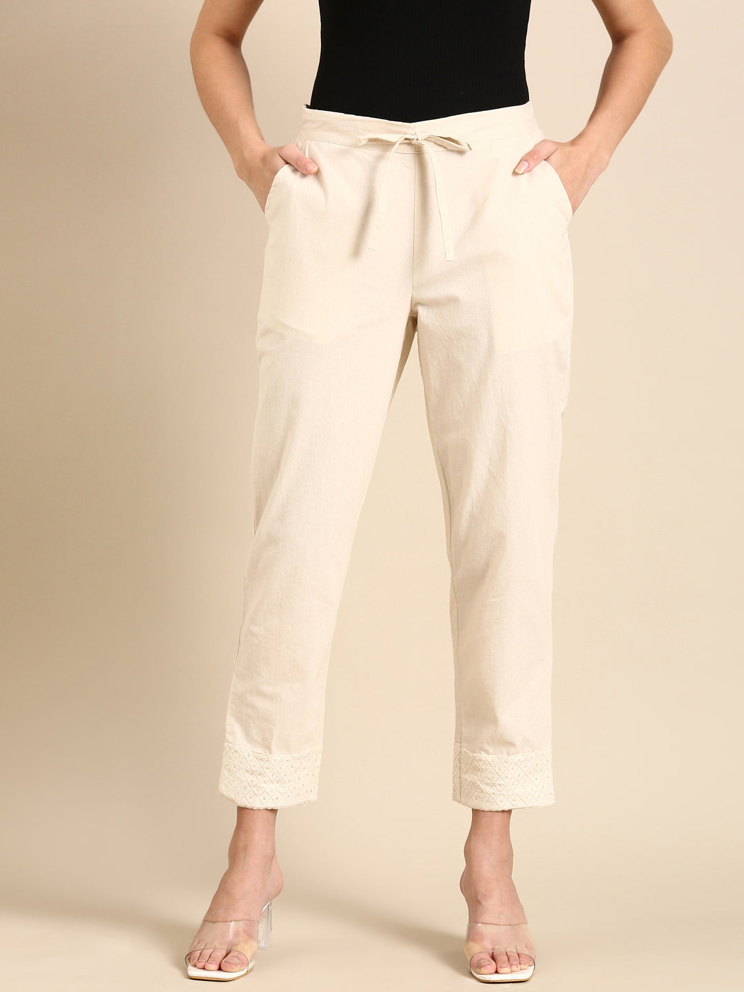 Diksha Classic Cream Pants