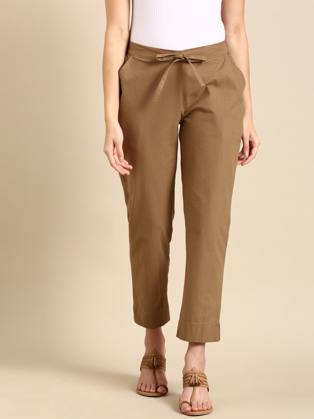 Coffee Brown Classic Pants