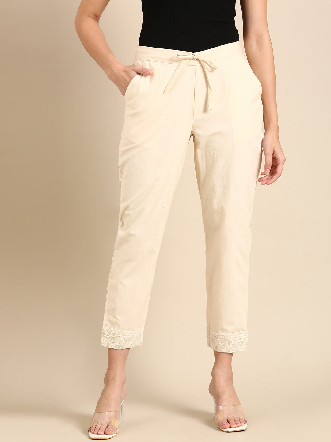 Johnna Classic Cream Pants