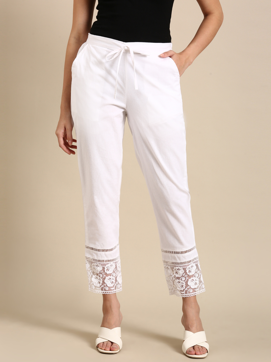 Kiran Wholesome White Pants