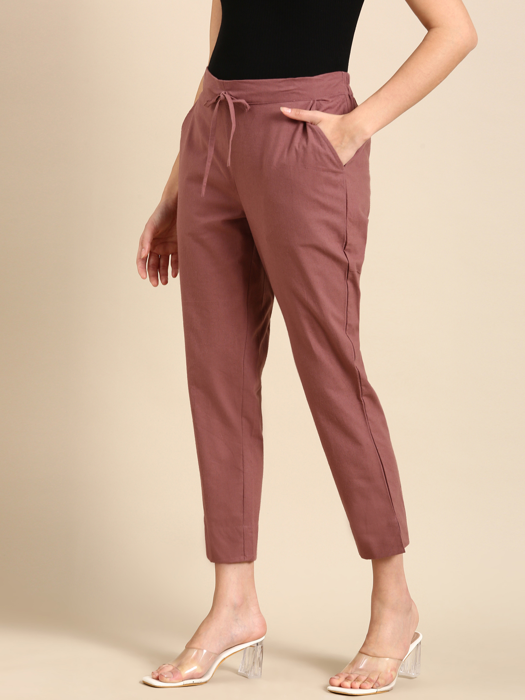 Rose Taupe Classic Pants