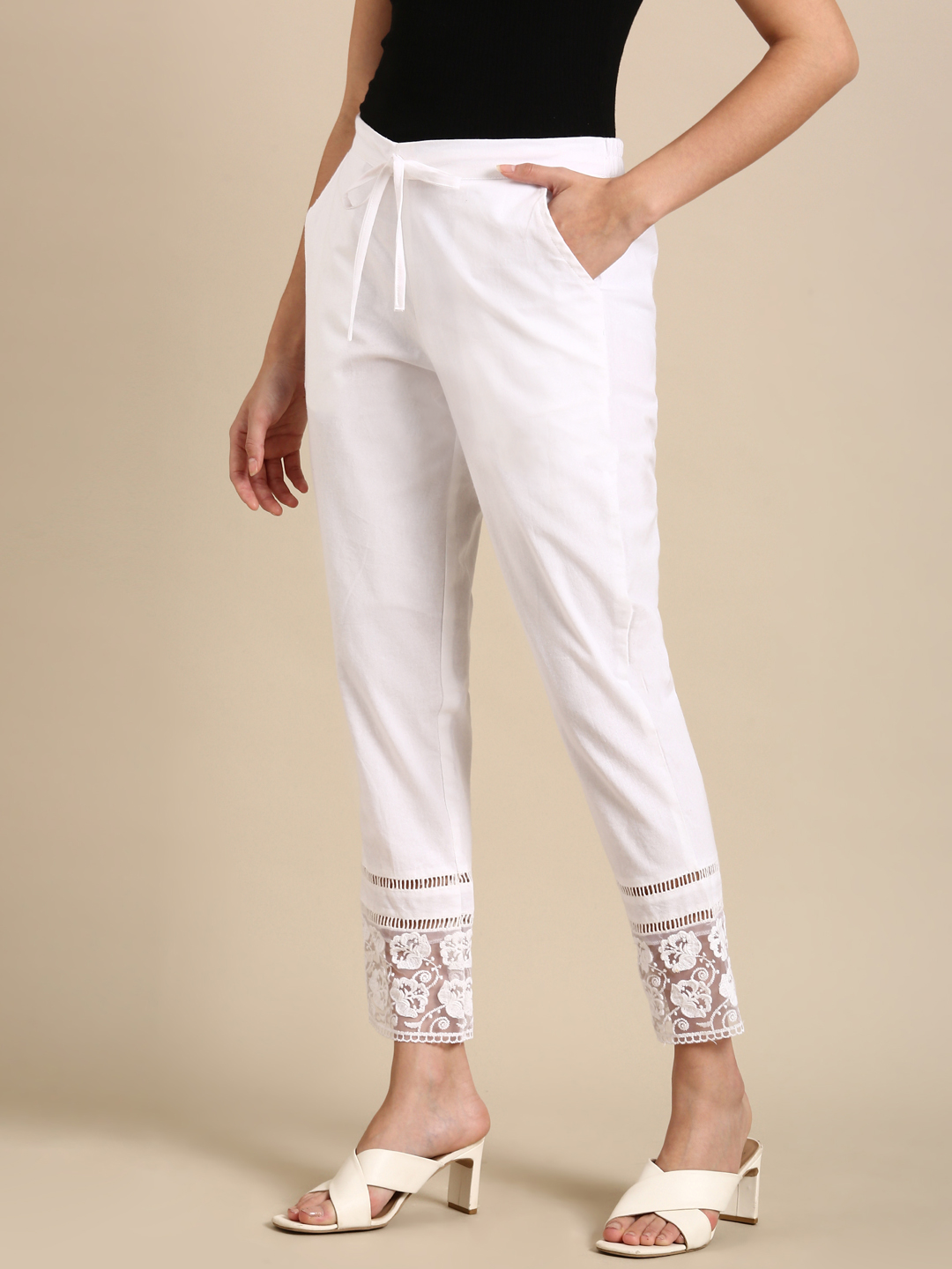 Kiran Wholesome White Pants