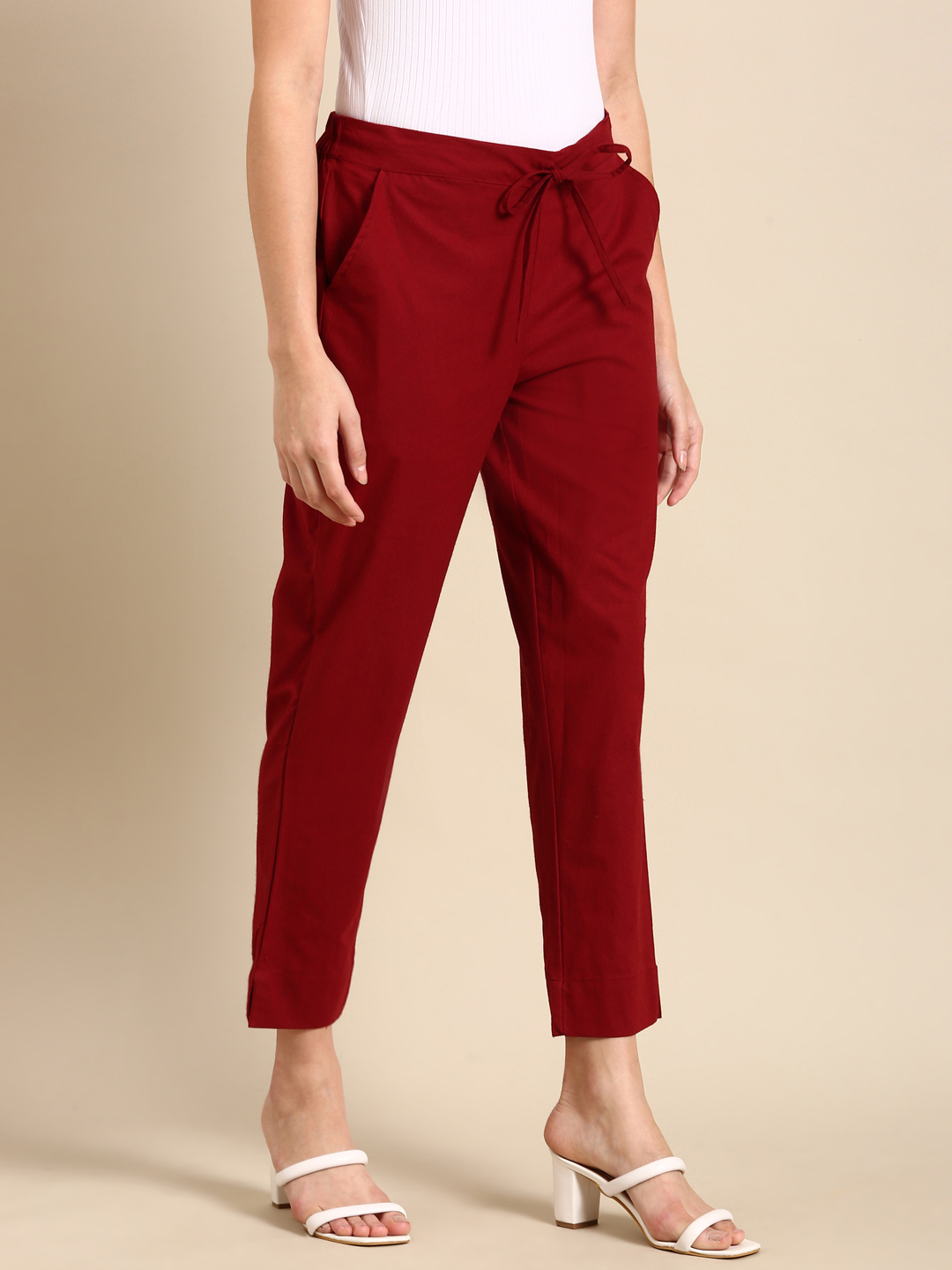Maroon Classic Pants