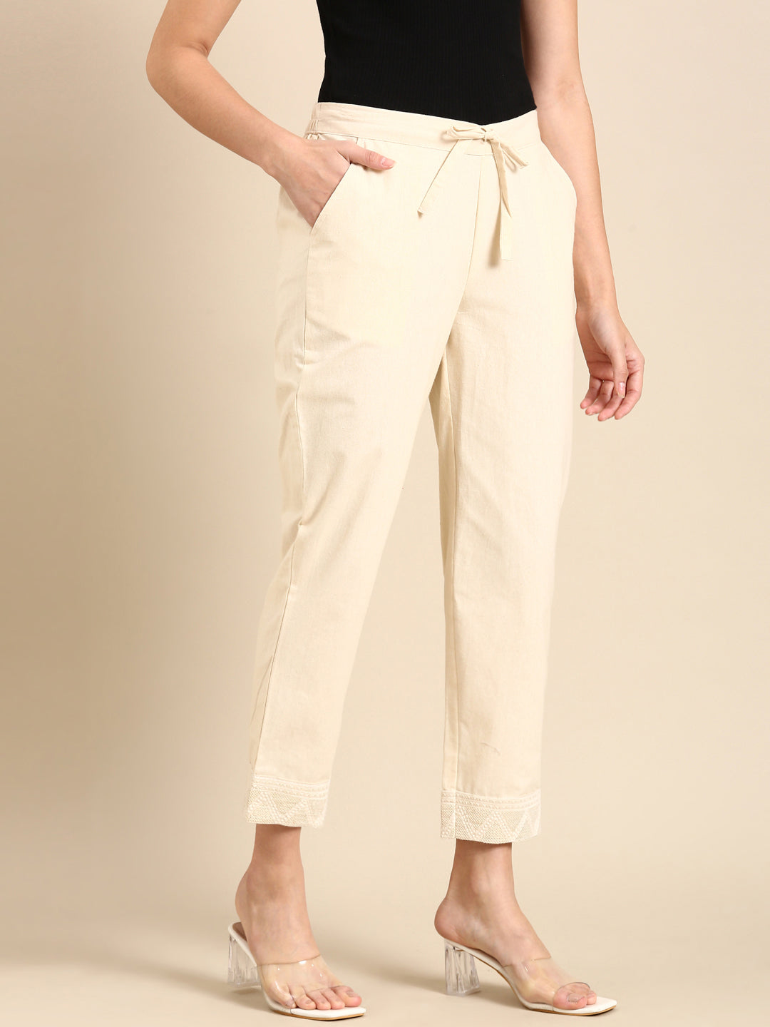 Johnna Classic Cream Pants