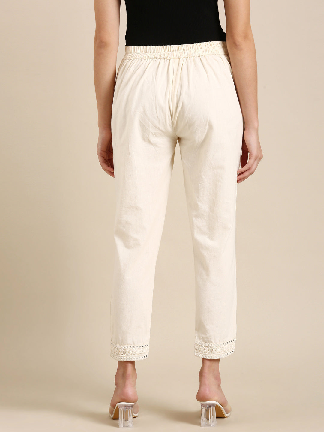 Usha Classic Cream Pants