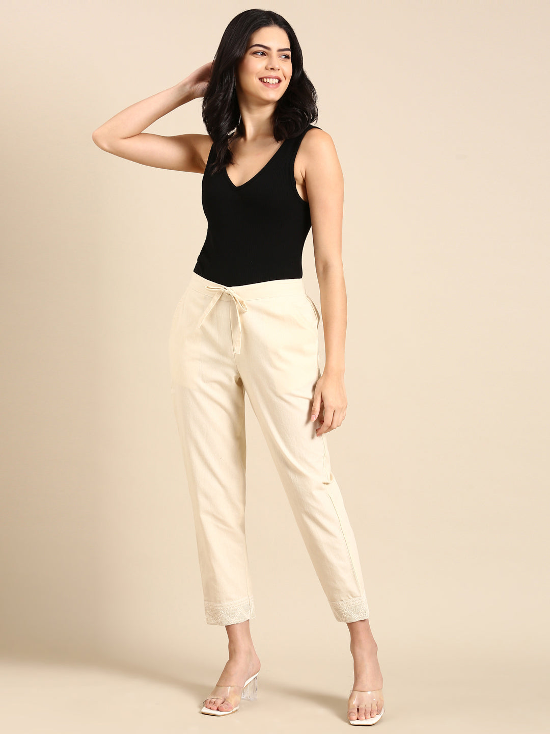 Johnna Classic Cream Pants