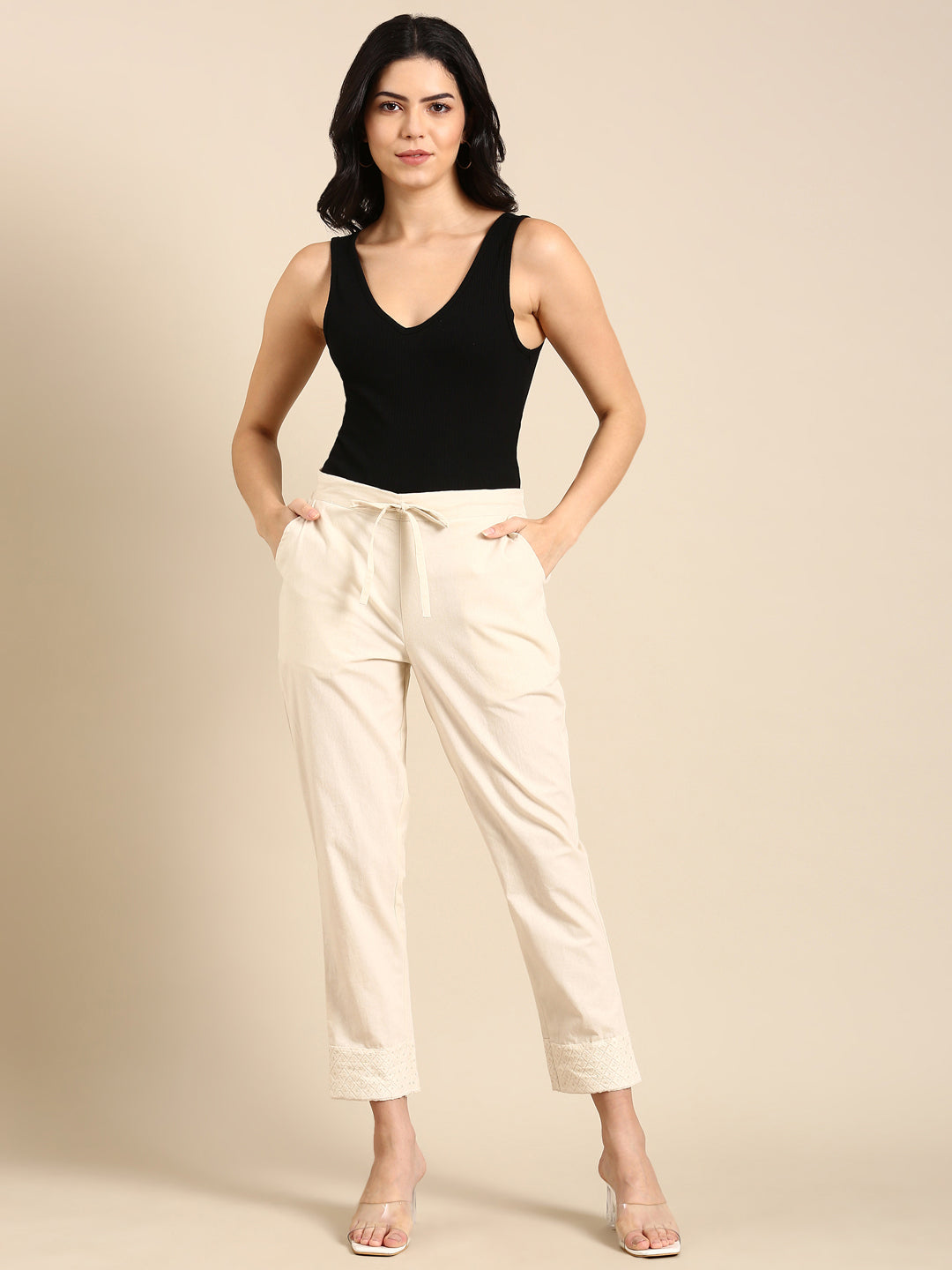 Diksha Classic Cream Pants