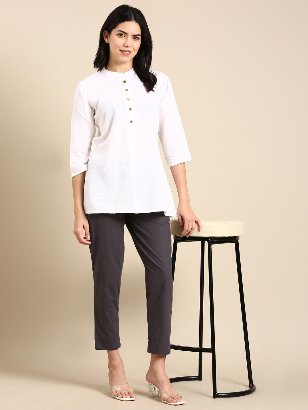 Cement Grey Classic Pants