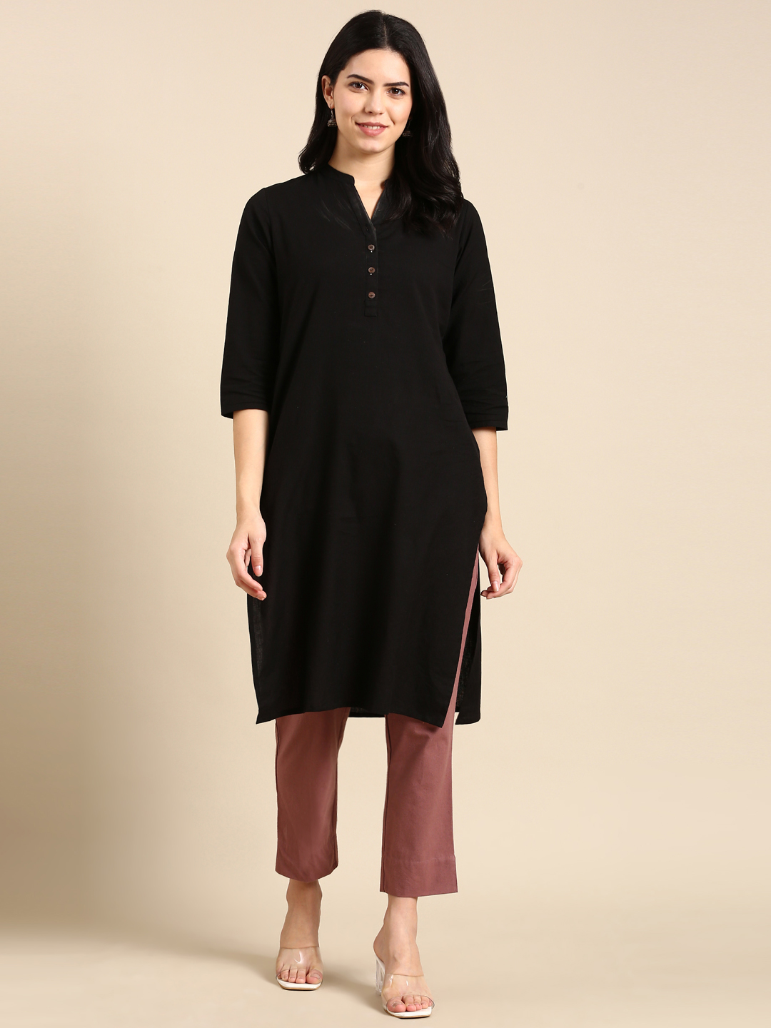 Rose Taupe Classic Pants