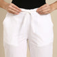 White Side Chikan Pants
