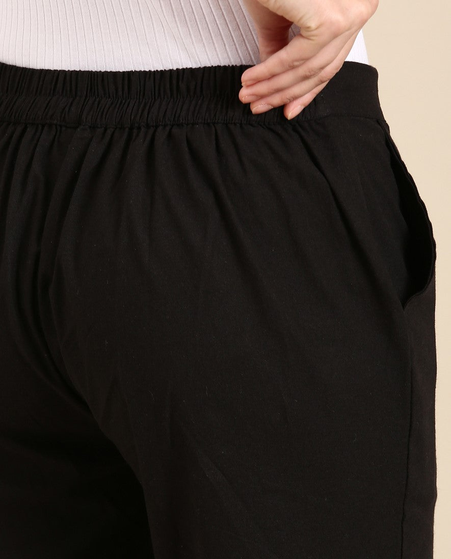 Black Crochet Pants