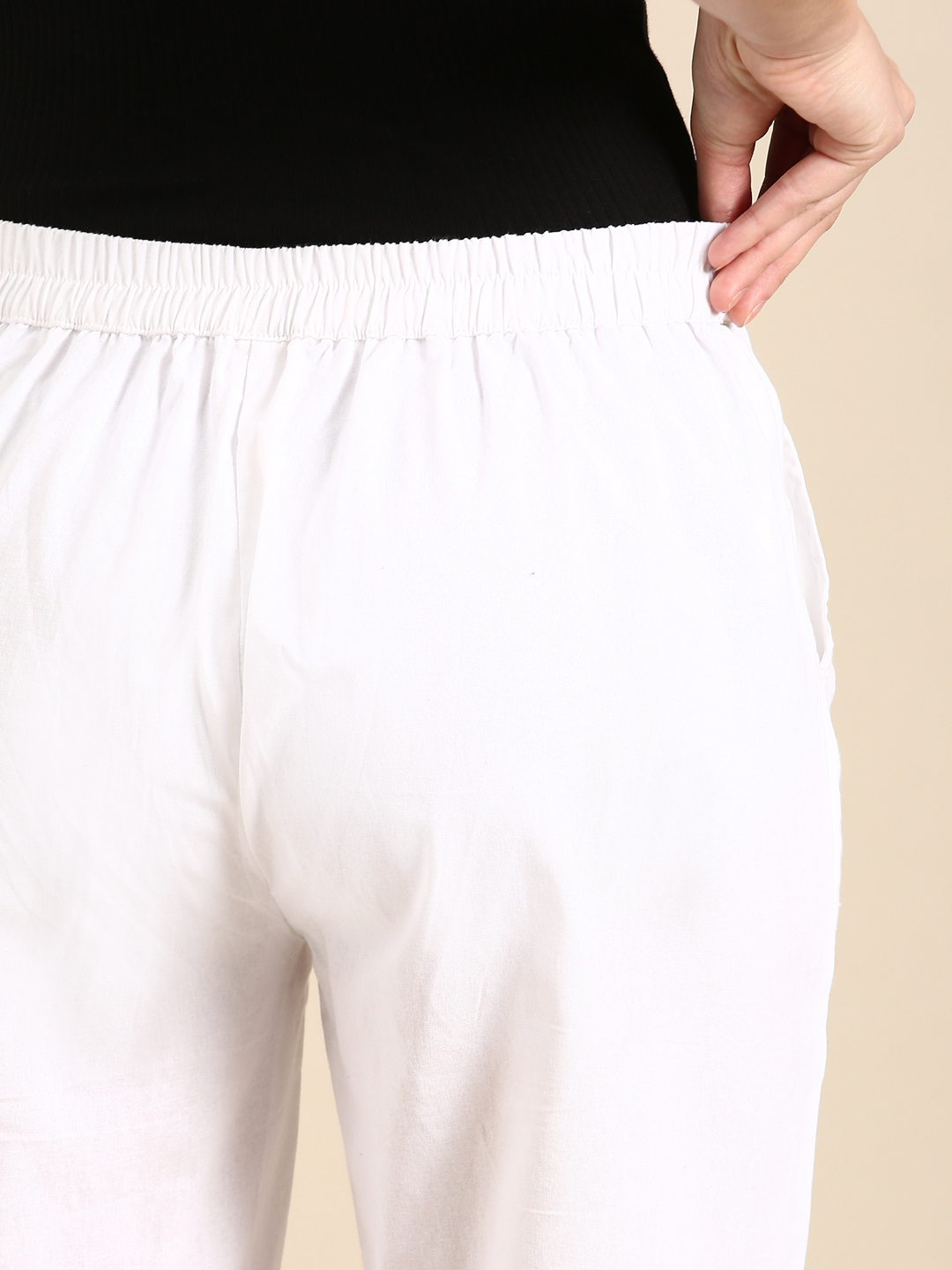White Classic Pants