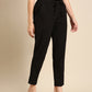 Black Side Chikan Pants