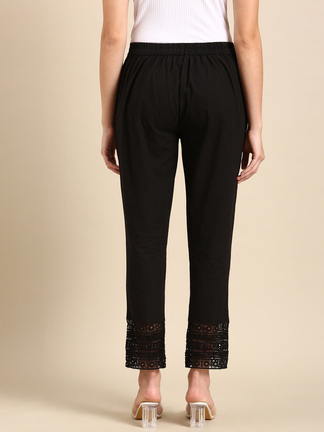 Black Crochet Pants