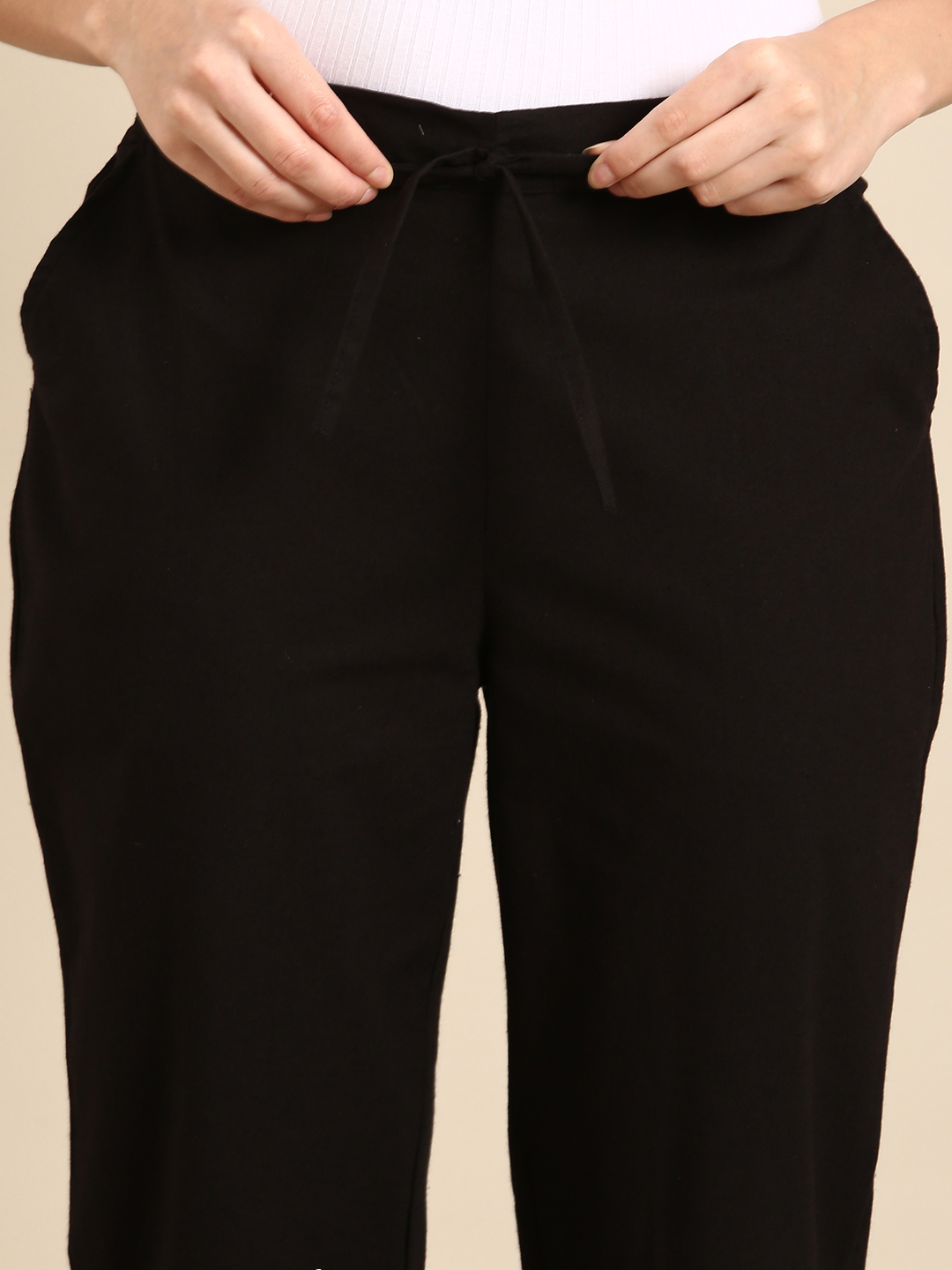 Black Crochet Pants